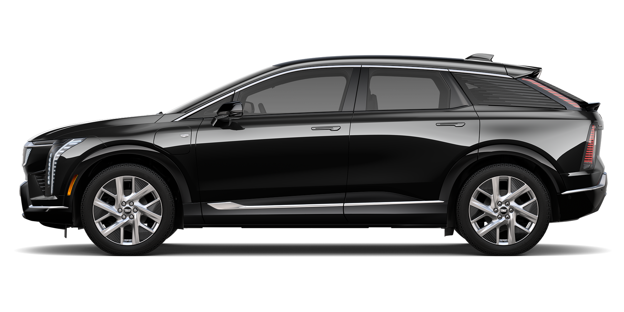 Cadillac OPTIQ luxury electric SUV in profile