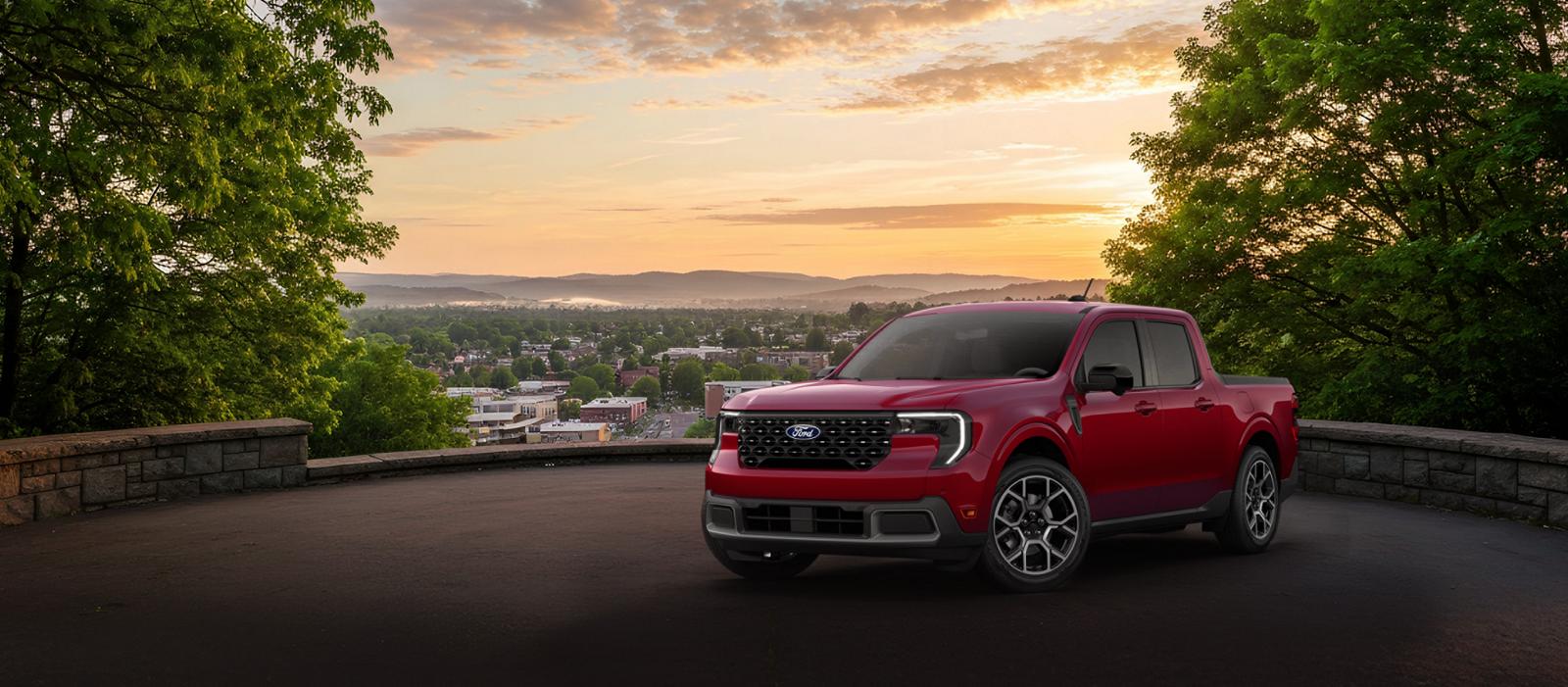 2026 Ford Maverick Lariat overlooking a city