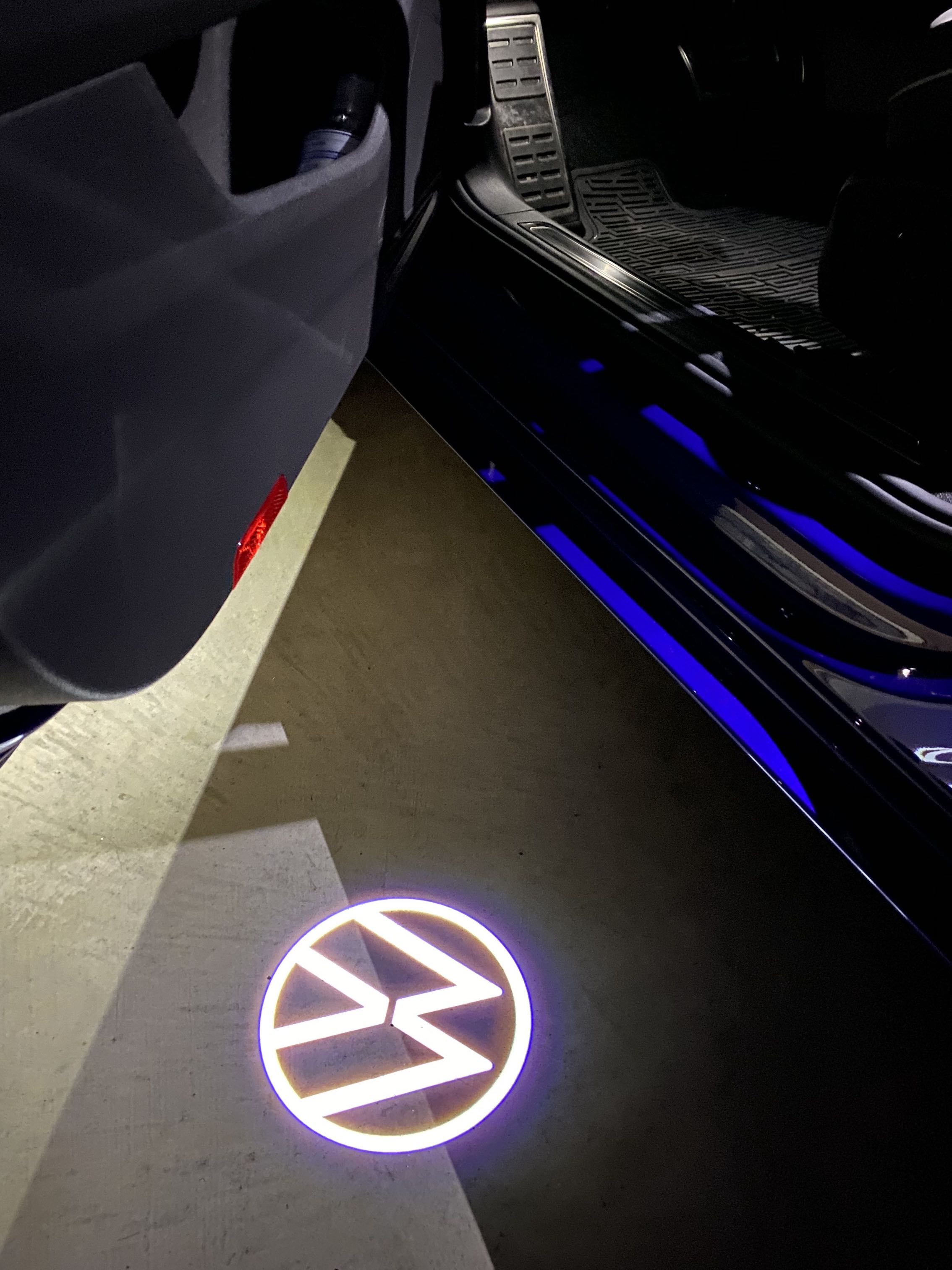 VW Logo Door LED Light installation Arteon